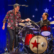 Mark on stage with Ringo Starr