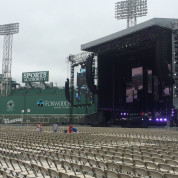 Stage setup at Fenway Park, Boston, MA.
