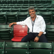 Mark Rivera at Fenway Park
