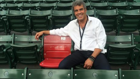 Mark Rivera at Fenway Park